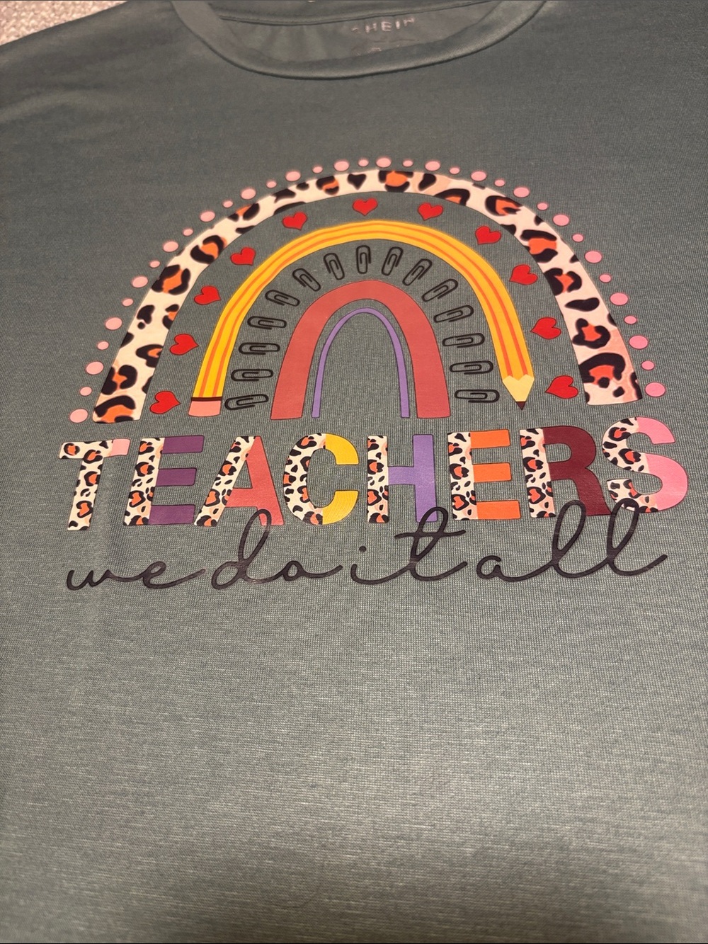 Green 'Teachers We Do It All' Graphic Tee - Picture 2 of 7